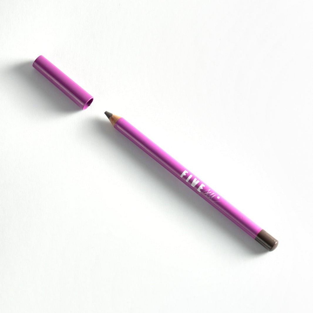 Precision Pencil marrón, abierto