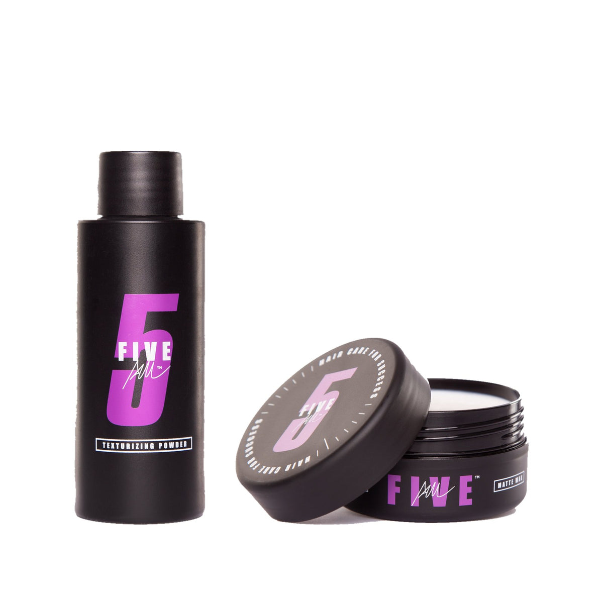 Set Mate FIVE AM: Texturizing Powder y Matte Wax