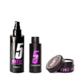 Set Peinado FIVE AM: Styling Water, Texturizing Powder y Matte Wax